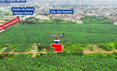 SE VENDE TERRENO, VIA FERROVIARIA, MACHALA