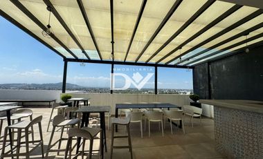 DEPARTAMENTO EN RENTA AMUEBLADO DE 1 HABITACIÓN EN SAN PEDRO CHOLULA CON INCREÍBLES VISTAS