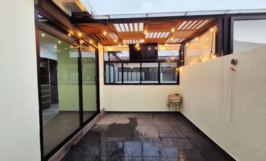 RENTA DEPARTAMENTO CON ROOF GARDEN PRIVADO CON 2 CAJONES EN ZARAGOZA, AGRICOLA ORIENTAL, CERCA DEL FORO SOL