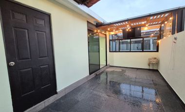 RENTA DEPARTAMENTO CON ROOF GARDEN PRIVADO CON 2 CAJONES EN ZARAGOZA, AGRICOLA ORIENTAL, CERCA DEL FORO SOL