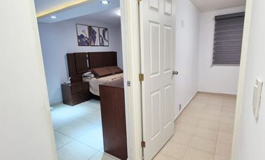 RENTA DEPARTAMENTO AMUEBLADO CON BALCON, 2 RECAMARAS, EN ZARAGOZA, AGRICOLA ORIENTAL, CERCA DEL FORO SOL