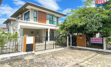 2-storey detached house, 52 sq m., Thanyaphirom Grand Ville Village, Rangsit, Khlong 7, near Rajamangala University of Technology Thanyaburi, Rangsit-