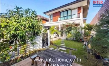 2-storey detached house, 52 sq m., Thanyaphirom Grand Ville Village, Rangsit, Khlong 7, near Rajamangala University of Technology Thanyaburi, Rangsit-