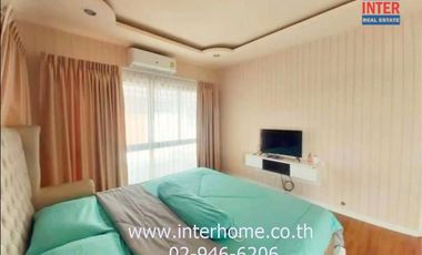 2-storey detached house, 52 sq m., Thanyaphirom Grand Ville Village, Rangsit, Khlong 7, near Rajamangala University of Technology Thanyaburi, Rangsit-