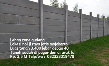 Termurah Lahan zona gudang mojokerto