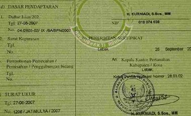 Dijual cepat tanah di Lebak Banten luas 3000 m