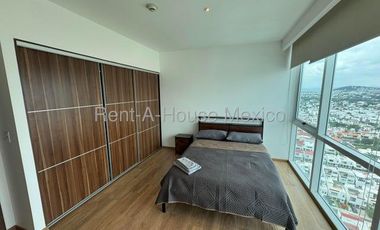 Departamento amueblado con amenidades y 2 recámaras, RENTA - Santa Fe Juriquilla