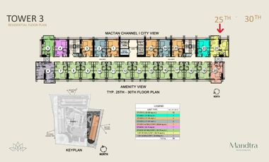 For Assume: 1-Bedroom Unit with Balcony in Mandtra Residences Tower 3 with view of Mactan Channel and City