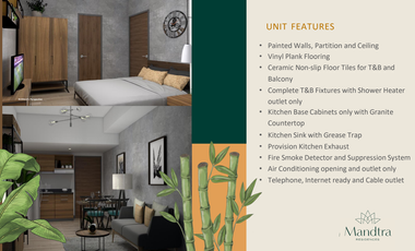 For Assume: 1-Bedroom Unit with Balcony in Mandtra Residences Tower 3 with view of Mactan Channel and City
