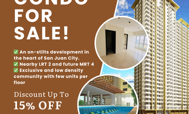 Best Value 2 Bedroom Rent to Own in Mango Tree Residences San Juan For Sale Near Xavier, La Salle, Greenhills, MRT 3 Cubao, Ortigas, Manila