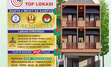 Kost Rasa Villa Depan ITB Unpad Jatinangor, 3 Lt 10 Kamar Full Furnished