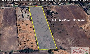 Venta ParcelasVenta de Parcela en Batuco.