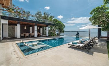 Dijual Cepat dan Disewakan Villa 2 Lantai Exclusive Hadap Pantai Pinggir Laut, Lokasi Strategis Wisata Badung Bali