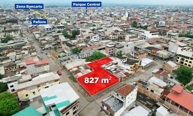 TERRENO ESQUINERO EN VENTA 827 M², PASAJE Z.CENTRO
