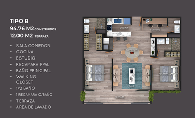 Departamento con precio de  oportunidad Zona Real Vista Campo de Golf