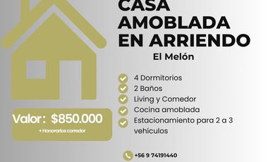 Casa en arriendo en Nogales, Quillota