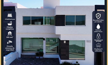 Casa moderna Tres Marías | 4 Recámaras |  2 Filtros de Seguridad | 200 m² | 30,000 mts2 de áreas verdes.