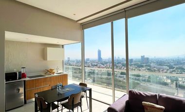 Departamento amueblado 1 recámara TipoE – Servicios incluidos y amenidades