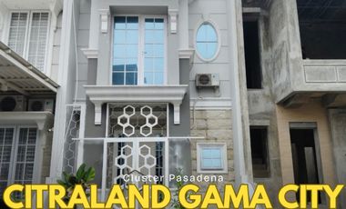 JUAL CEPAT/B.U Rumah Baru Renov di Komplek Citraland Gama City - Medan Cluster Pasadena