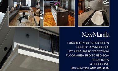 For Sale 4BR Luxury Duplex Townhouses in New Manila, QC