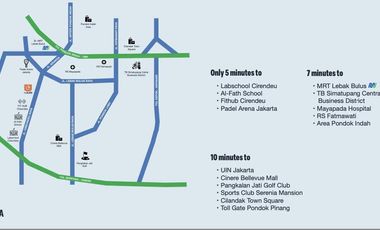 Rumah 3 Lantai Cirendeu – Nempel Lebak Bulus, 7 Menit ke MRT