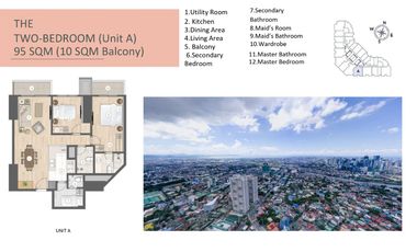 2-BR Condo Unit For Sale at LAYA by Shang Properties in Pasig City, similar to Shang Summit by Shang Properties and Shang Residences at Wack-Wack