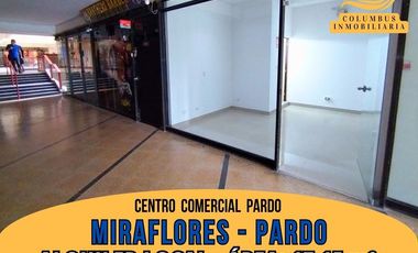 Alquiler Miraflores PARDO - Local de 1 Ambiente + 1 Baño - Área: 17.15m²