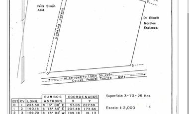 SE VENDE 3.7 HECTAREAS DE TERRENO A ORILLA DE CARRETERA, AUN COSTADO DEL FRACC. BOSQUES DE SAYAB