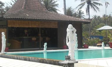 Bali Stunning Yoga Retreat Sunset Villa Estate Beach Front 8 bed room+ close to Balian Medewi