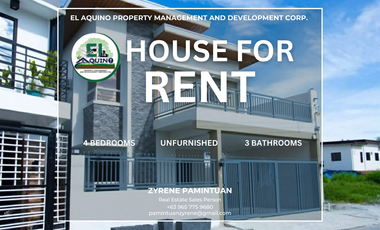 4 Bedrooms- SemiFurnished House for Rent in Cuayan, Angeles