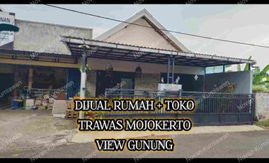 DIJUAL TOKO & RUMAH TRAWAS MOJOKERTO Nol Jalan Raya ke Tretes Pasuruan