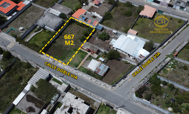 Terreno Plano de 667 m2, en Calderón, Sector Colegio Municipal del Milenio