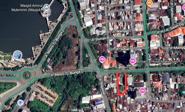 Lelang Tanah Premium Jl. Hj. Bau Makassar Luas 1.736 m² Cocok Investasi & Komersial