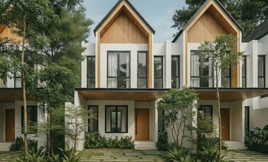 Rumah Gaya Scandinavian Eropa di Lingkungan Sejuk Khas Bandung Utara Dekat Setiabudi Cihideung Lembang