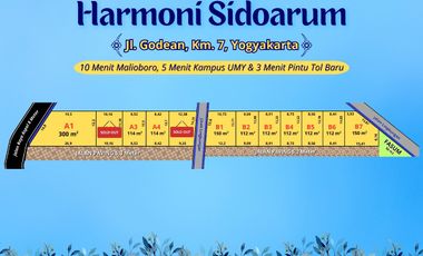 Tanah Jogja Area Kampus UMY, Nyaman Huni dan View Sawah