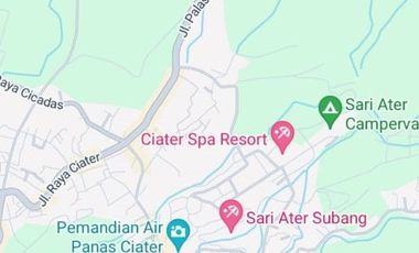 Villa Nyaman Luas Tanah 447 M2,  Dekat Pemandian Air Panas Ciater, Subang, Prop, Jawa Barat.