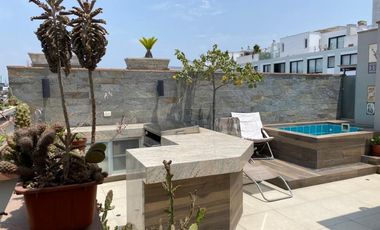 ALQUILO, dpto duplex con piscina a una cuadra del parque, Castilla 551, La Aurora, Miraflores
