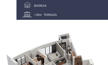 Departamento en venta en Mérida, con  vista al lago, Meriden|Cabo Norte