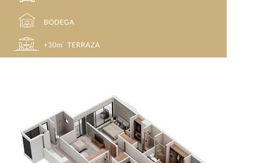 Departamento en venta en Mérida, con  vista al lago, Meriden|Cabo Norte