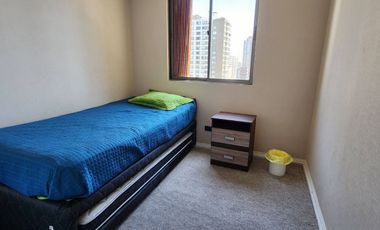Arriendo departamento en Santiago Centro, amoblado y con estacionamiento