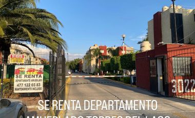 SE RENTA DEPARTAMENTO AMUEBLADO TORRES DEL LAGO, LEON, GTO.