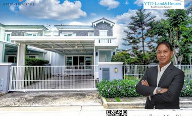 2 storey semi-detached house for Sale/Rent,  near Mega Bangna, the best location in the area, Anya Bangna - Ramkhamhaeng 2, house facing north