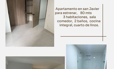 Venta Apartamento Nuevo Segundo Piso San Javier