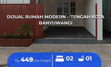 FOR SALE: MODERN HOUSE – CENTRAL BANYUWANGI behind the UNTAG Banyuwangi Campus