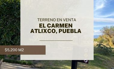 Venta de Terreno en El Carmen Residencial- Atlixco