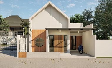 Rumah Scandinavian Modern 1 Lantai Mewah Murah