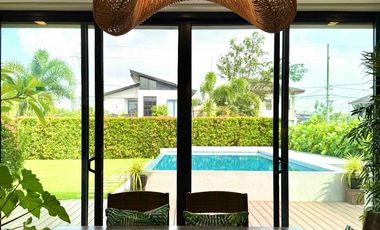 VERDANA HOMES MAMPLASAN Brand New 3-Storey Tropical-inspired House w/ Swimming Pool FOR RENT!