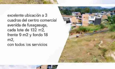 VENDO 2 LOTES SEGUIDOSA TRES CUADRAS DEL CENTRO COMERCIAL AVENIDA DE FUSAGASUGA CON ESCRITURA PÚBLICA.