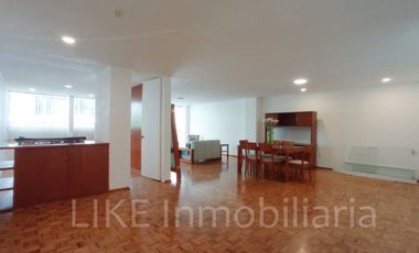 Renta Amplio Departamento con BALCON en POLANCO 2 Recamaras con o sin muebles.