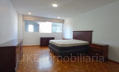 Renta Amplio Departamento con BALCON en POLANCO 2 Recamaras con o sin muebles.